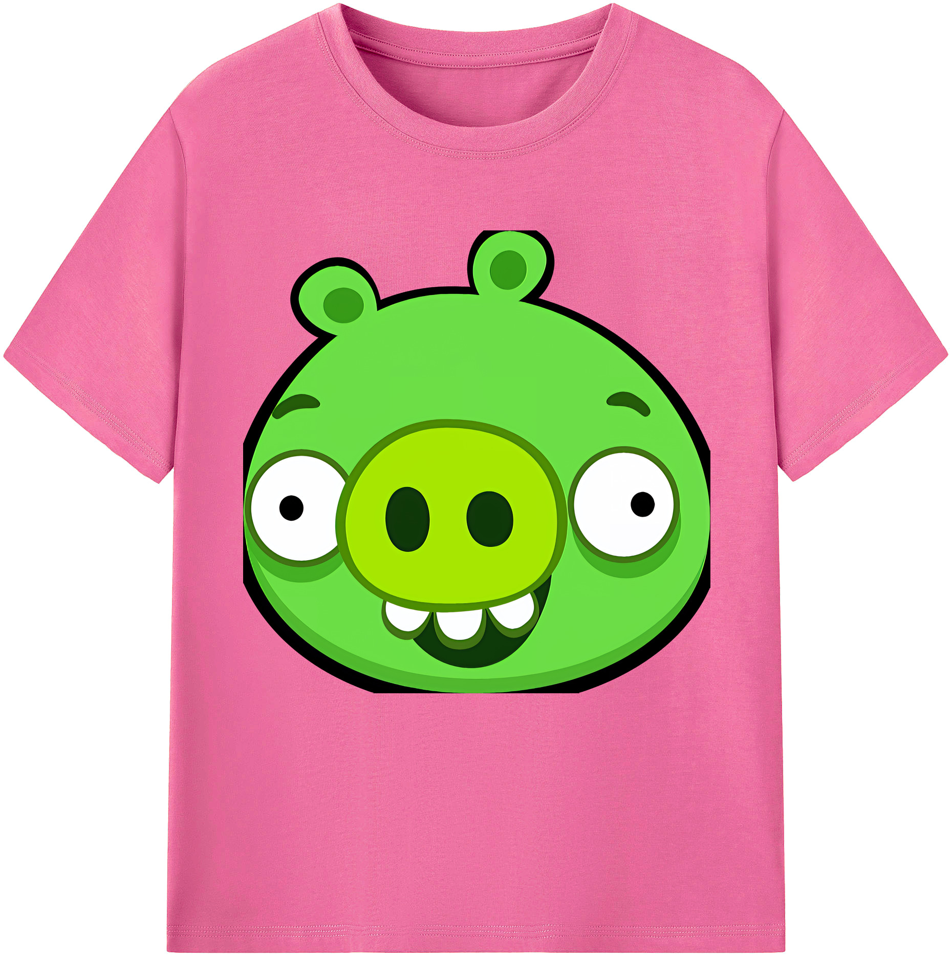 （画像用） Angry Birds アングリーバード レディースカジュアルプリントTシャツ（綿100％）
